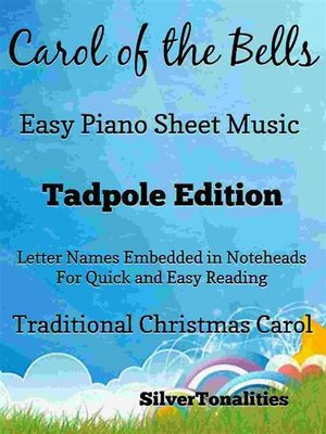 cover image of Carol of the Bells Easy Piano Sheet Music Tadpole Edition